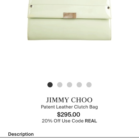 JIMMY CHOO Patent Leather Clutch Bag - Picture 6 of 9